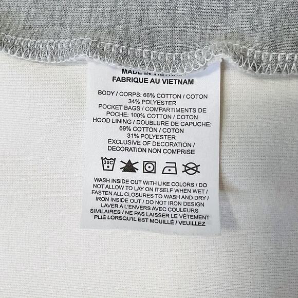 Nike Tech Fleece Hoodie Jacket Mens Large Gray White CU4489-133 Full Zip Pocket - Picture 8 of 15